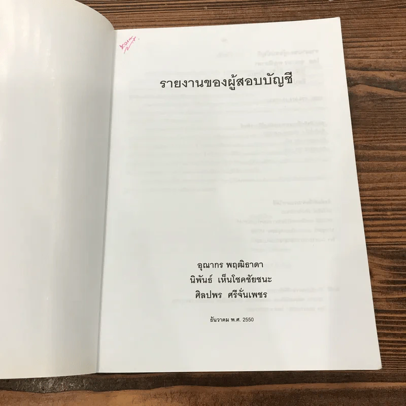 รายงานของผู้สอบบัญชี - อุณากร พฤฒิธาดา, นิพันธ์ เห็นโชคชัยชนะ, ศิลปพร ศรีจั่นเพชร รูปที่ 6