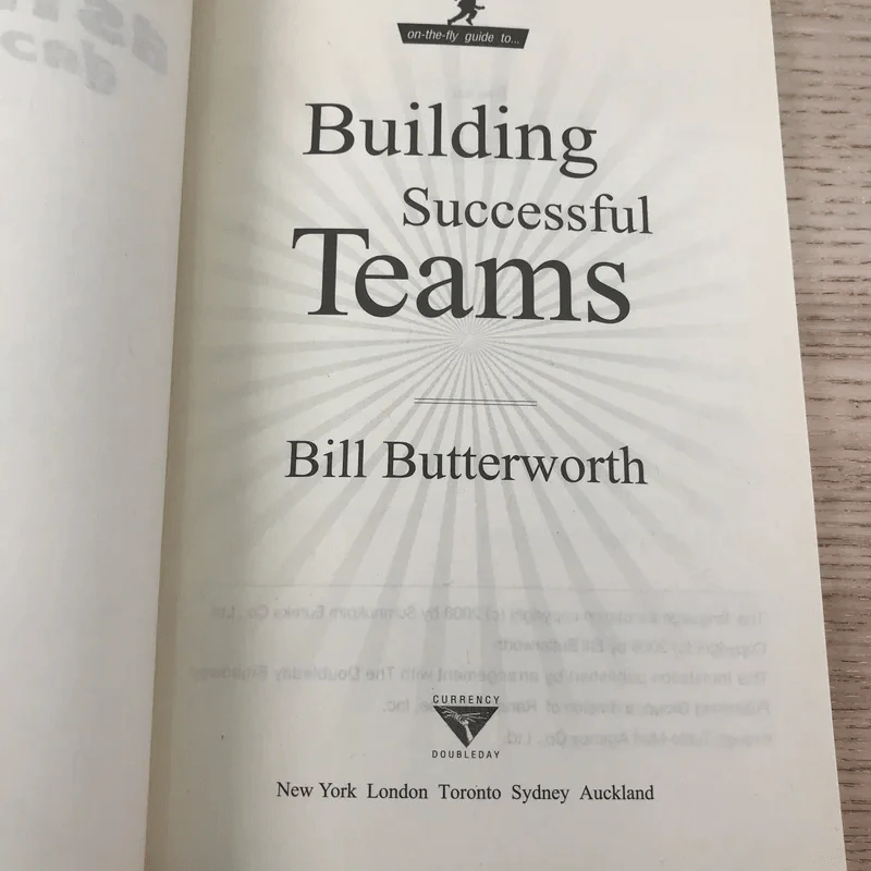คู่มือฉบับเร่งรัด สร้างทีมสู่ความสำเร็จ - Bill Butterworth รูปที่ 11
