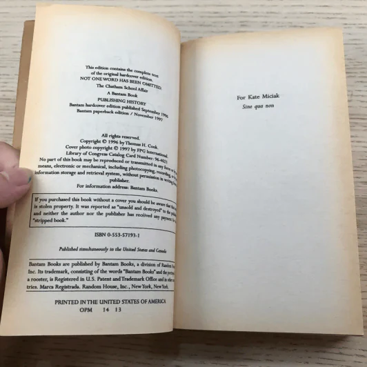 The Chatham School Affair - Thomas H. Cook รูปที่ 9