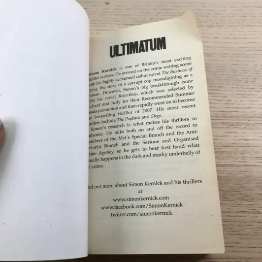 Ultimatum - Simon Kernick รูปที่ 6