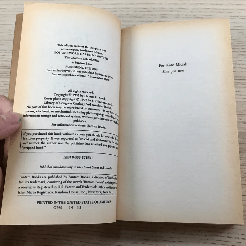 The Chatham School Affair - Thomas H. Cook รูปที่ 9