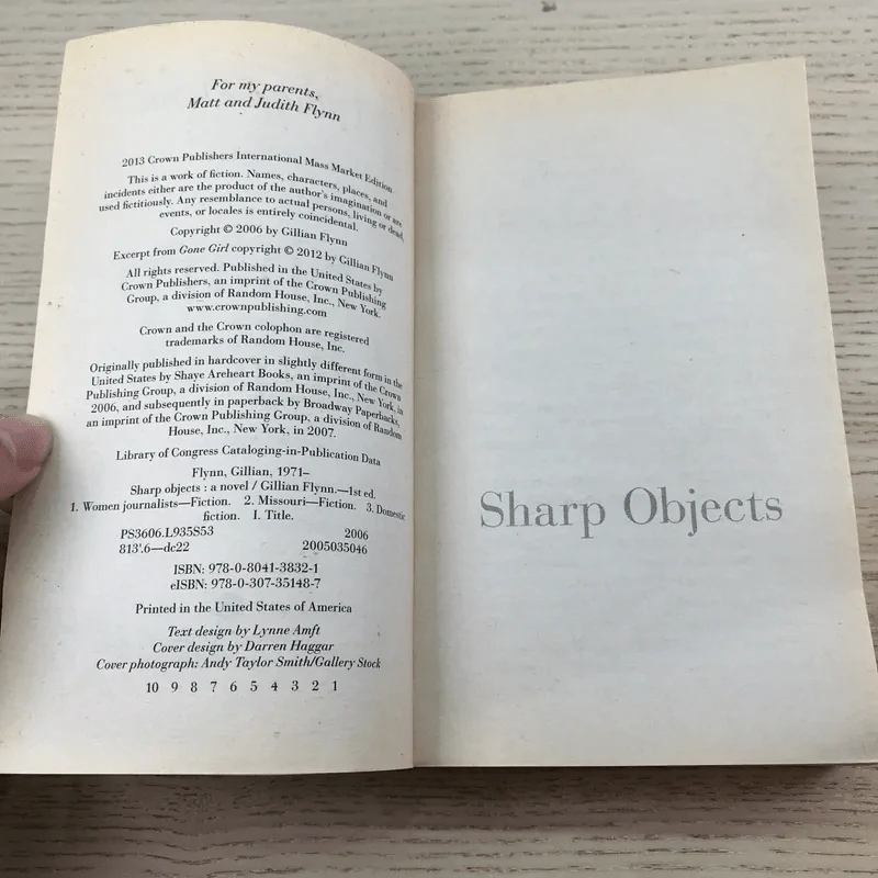 Sharp Objects - Gillian Flynn รูปที่ 8