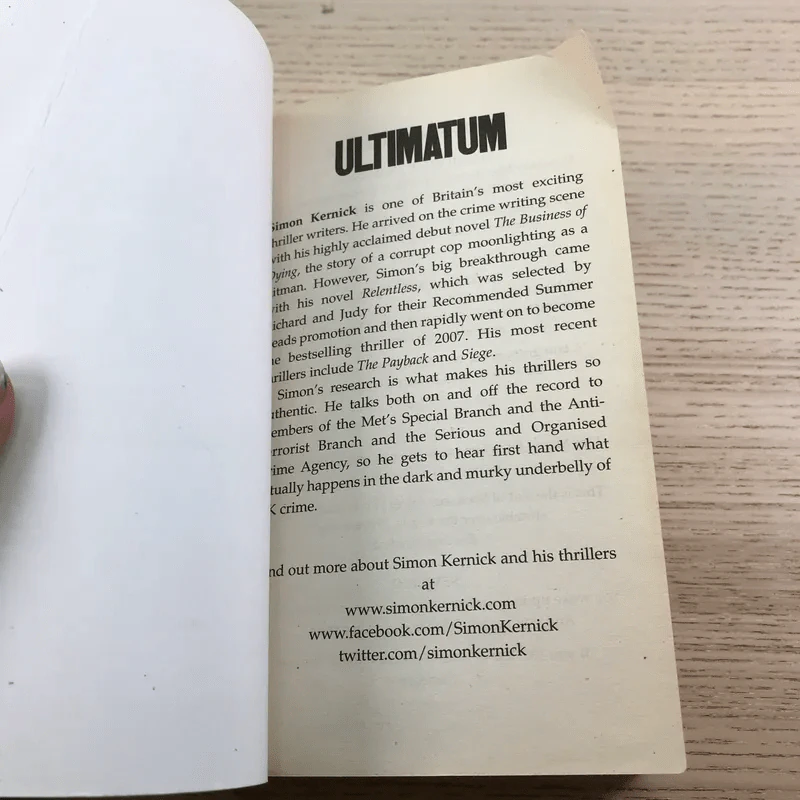 Ultimatum - Simon Kernick รูปที่ 6