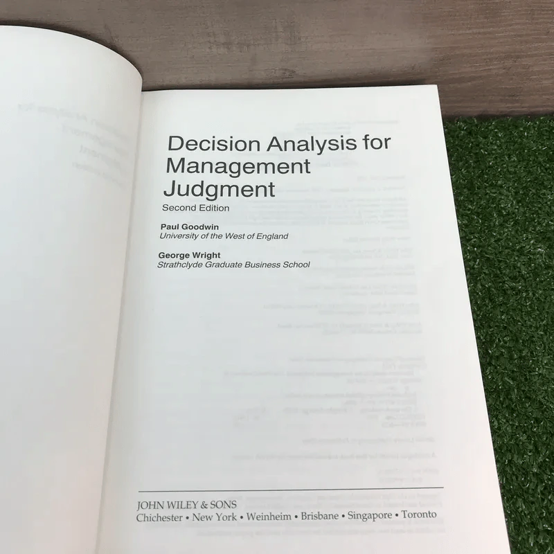Decision Analysis for Management Judgment รูปที่ 6
