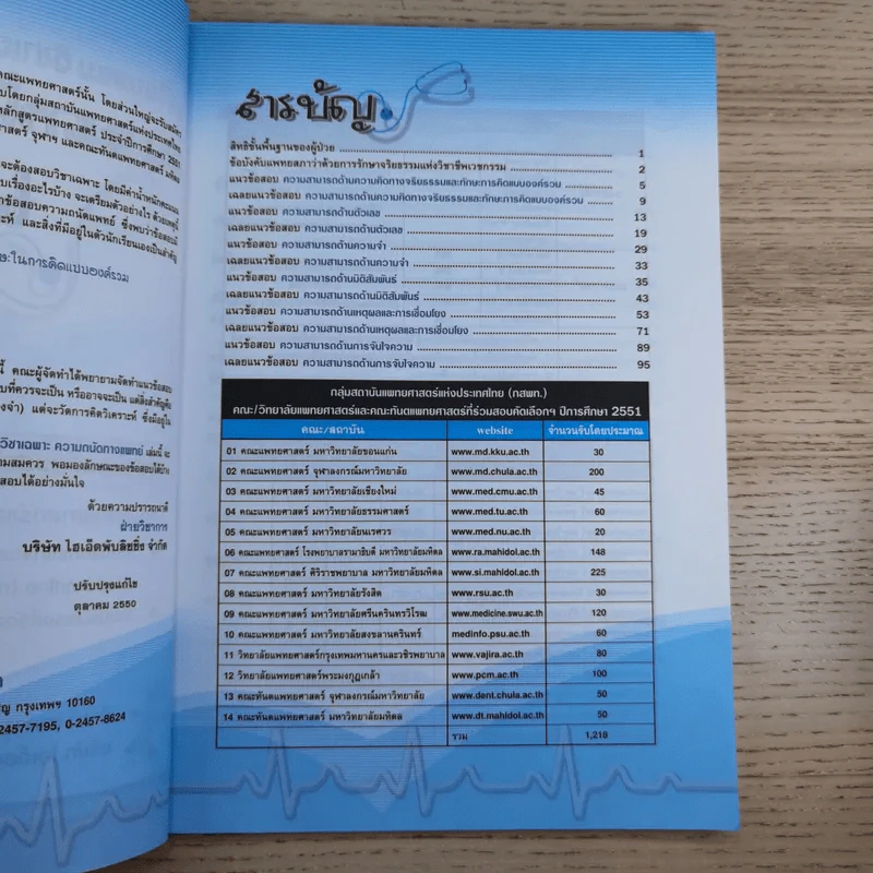 เตรียมสอบวิชาเฉพาะ ความถนัดทางแพทย์ สำหรับเตรียมสอบเข้า คณะแพทย์ศาสตร์และคณะทันตแพทย์ศาสตร์ รูปที่ 9