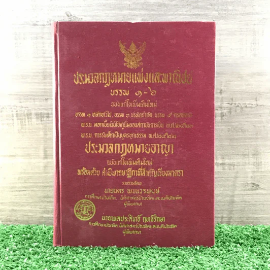 ประมวลกฎหมายแพ่งและพาณิชย์ บรรพ 1-6 และประมวลกฎหมายอาญา - นายนคร พจนวรพงษ์ รูปที่ 1