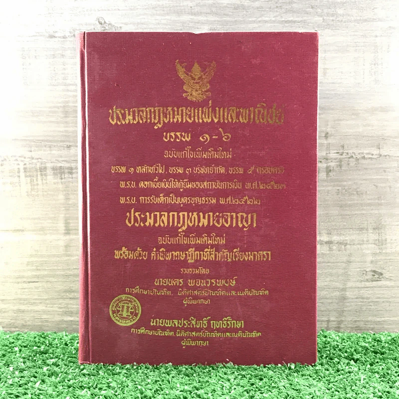 ประมวลกฎหมายแพ่งและพาณิชย์ บรรพ 1-6 และประมวลกฎหมายอาญา - นายนคร พจนวรพงษ์ รูปที่ 1