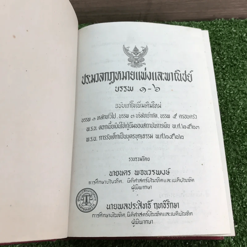ประมวลกฎหมายแพ่งและพาณิชย์ บรรพ 1-6 และประมวลกฎหมายอาญา - นายนคร พจนวรพงษ์ รูปที่ 6