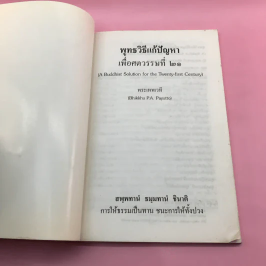 พุทธวิธีแก้ปัญหาเพื่อศตวรรษที่ 21 - พระเทพเวที รูปที่ 6