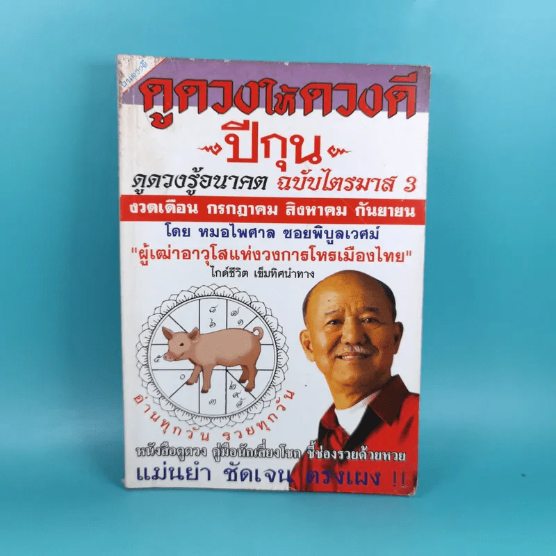 ดูดวงให้ดวงดีปีกุน ดูดวงรู้อนาคต ฉบับไตรมาส 3 งวดเดือน ก.ค. ส.ค. ก.ย. - หมอไพศาล ซอยพิบูลเวศม์ รูปที่ 1