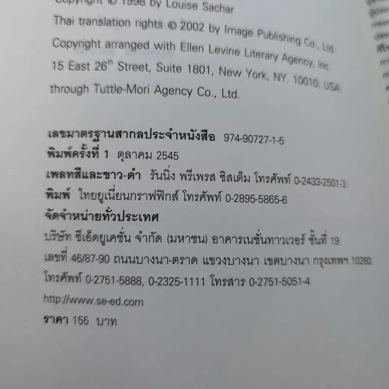หลุม (มูลนิธิดำรงชัยธรรม) - หลุยส์ ซาซาร์ รูปที่ 7