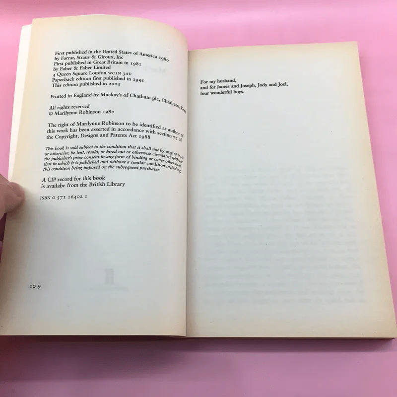 House Keeping - Marilynne Robinson รูปที่ 8