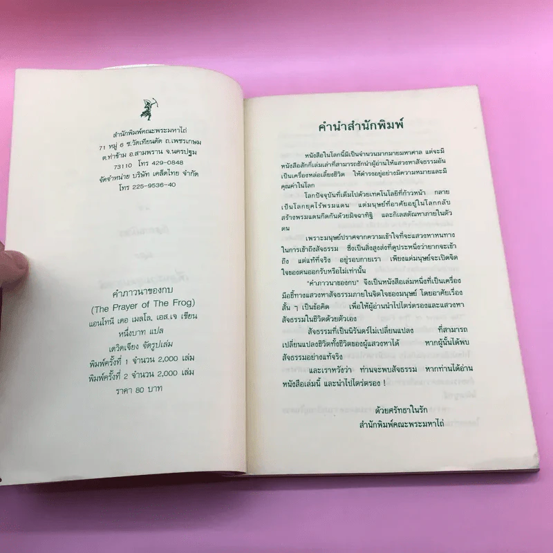 คำภาวนาของกบ - Anthony De Mello รูปที่ 10