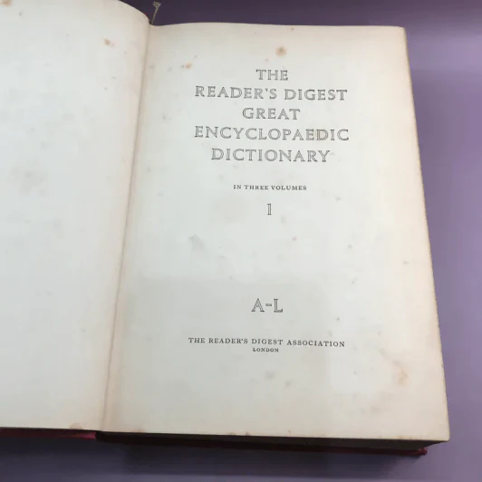 The Reader's Digest Great Encyclopaedic Dictionary ขายรวม 3 เล่ม รูปที่ 10