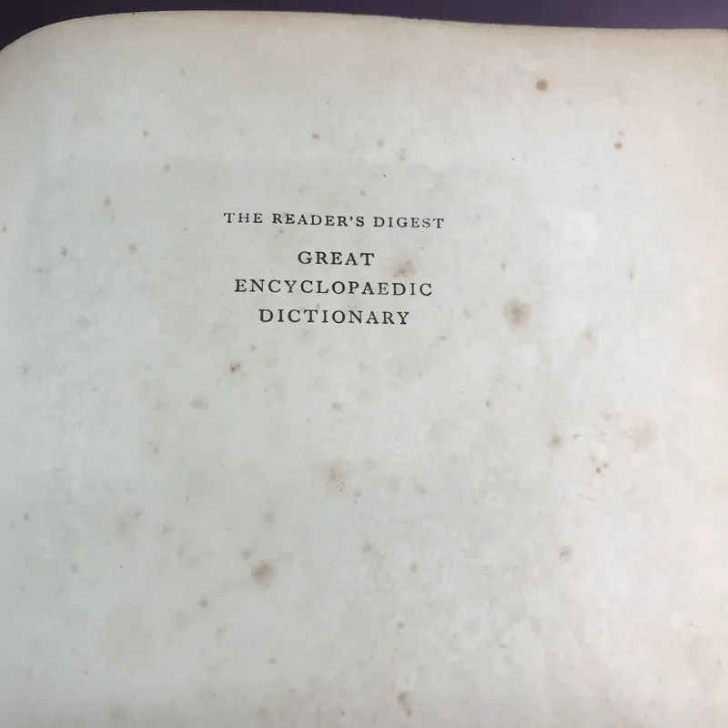 The Reader's Digest Great Encyclopaedic Dictionary ขายรวม 3 เล่ม รูปที่ 37