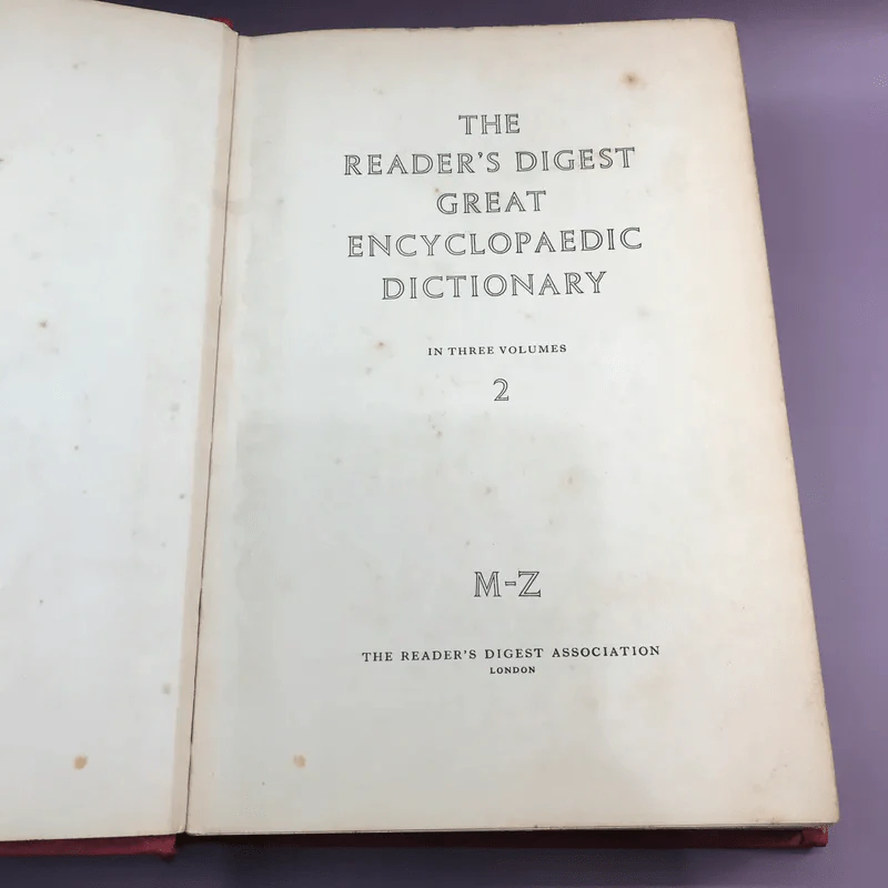 The Reader's Digest Great Encyclopaedic Dictionary ขายรวม 3 เล่ม รูปที่ 27
