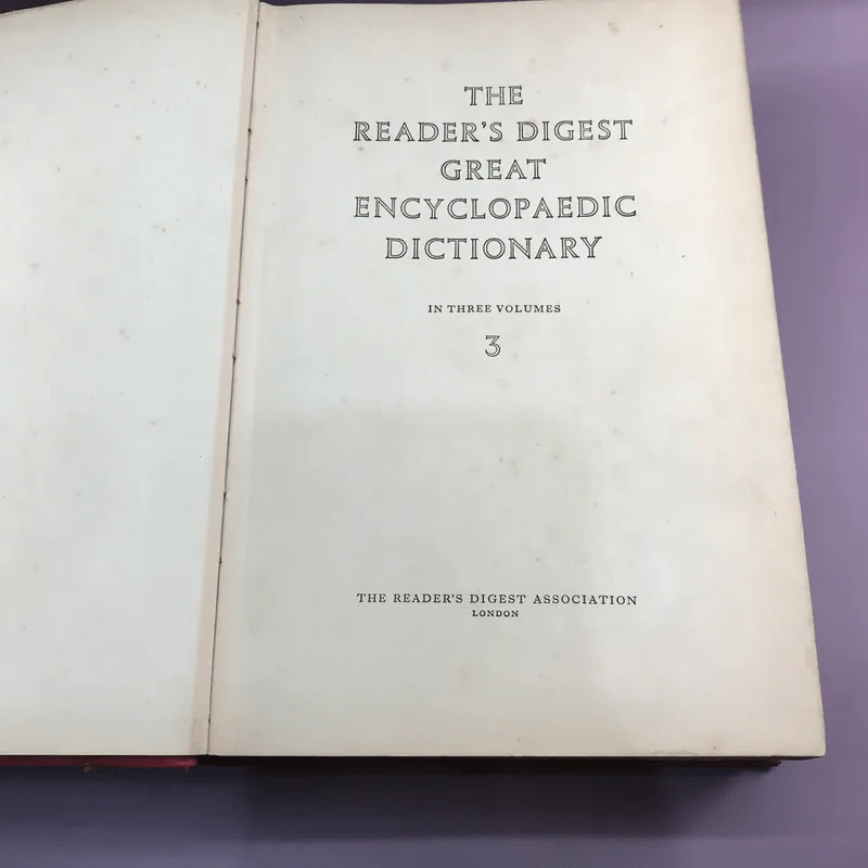The Reader's Digest Great Encyclopaedic Dictionary ขายรวม 3 เล่ม รูปที่ 38