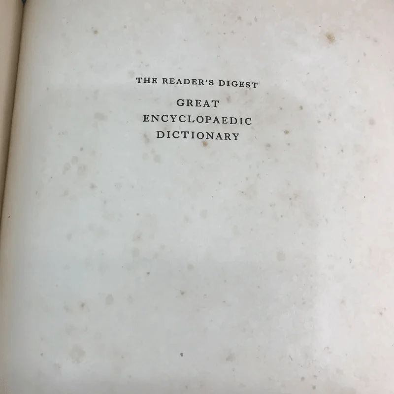 The Reader's Digest Great Encyclopaedic Dictionary ขายรวม 3 เล่ม รูปที่ 26