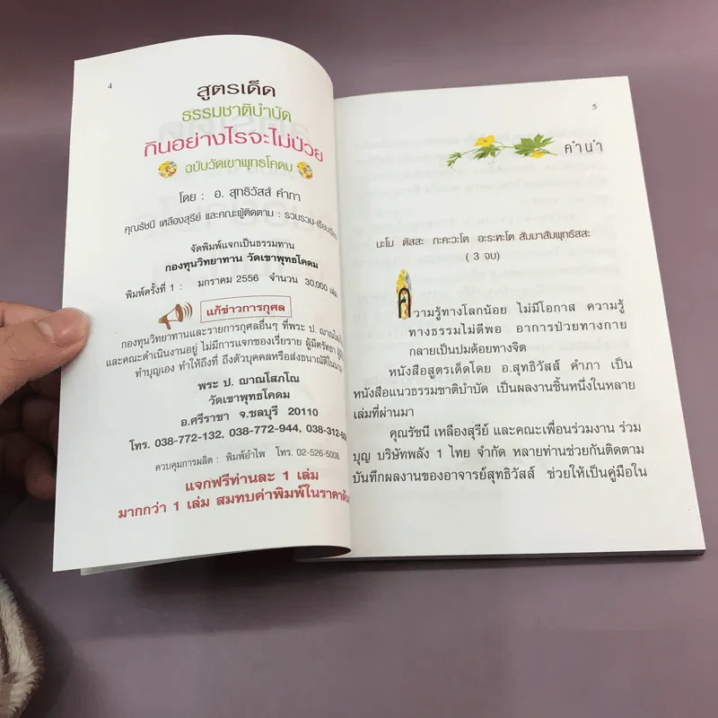 กินอย่างไรจะไม่ป่วย ฉบับวัดเขาพุทธโคดม รูปที่ 7