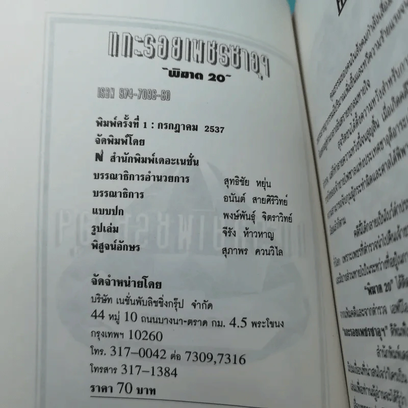 แกะรอยเพชรซาอุ - พิฆาต 20 รูปที่ 7