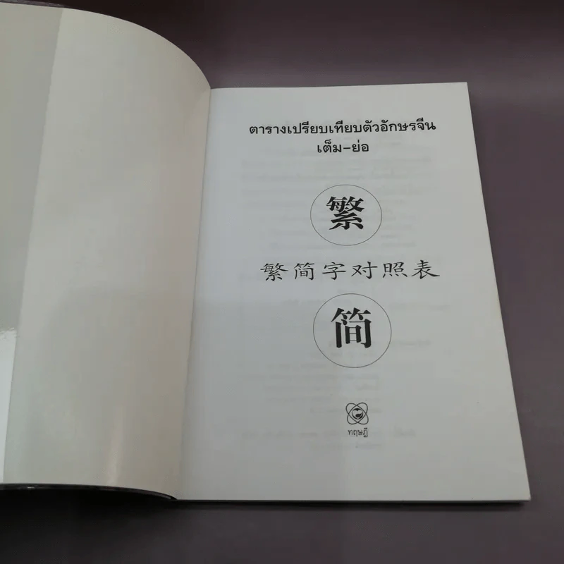 ตารางเปรียบเทียบตัวอักษรจีน เต็ม-ย่อ รูปที่ 6