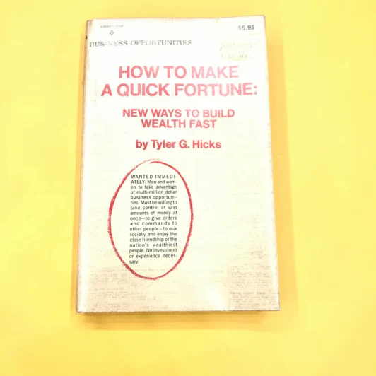 How to Make a Quick Fortune: New Ways to Build Wealth Fast - Tyler G.Hicks รูปที่ 1