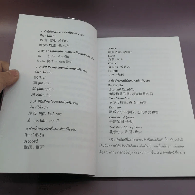 ชุมนุมศัพท์ต่าง จีน-ไต้หวัน รูปที่ 12