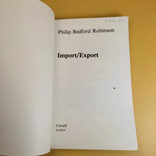 Import-Export - Philip Bedford Robinson รูปที่ 8