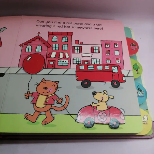 Lift-Out Colours Book with 25 Pieces - Usborne รูปที่ 8