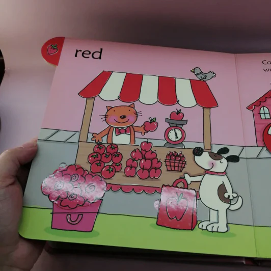 Lift-Out Colours Book with 25 Pieces - Usborne รูปที่ 7
