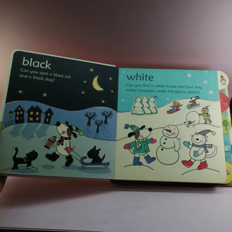 Lift-Out Colours Book with 25 Pieces - Usborne รูปที่ 6