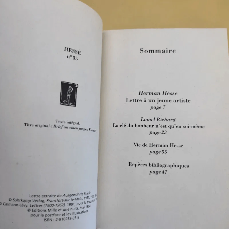 Lettre à un jeune artiste - Hesse รูปที่ 9