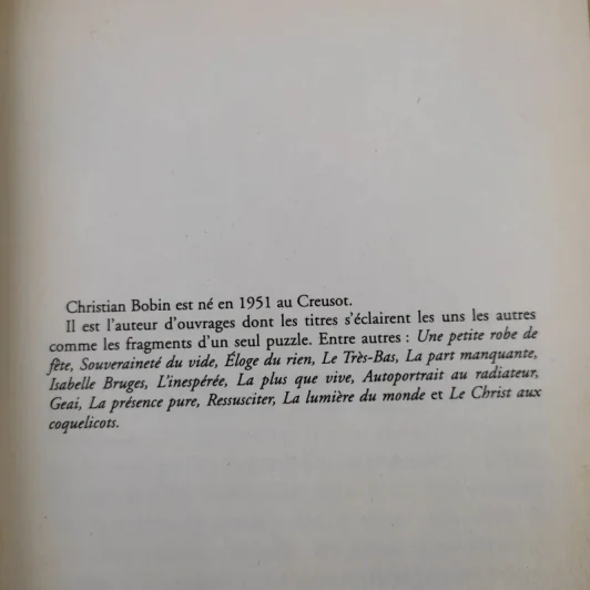 La folle allure - Christian Bobin รูปที่ 9