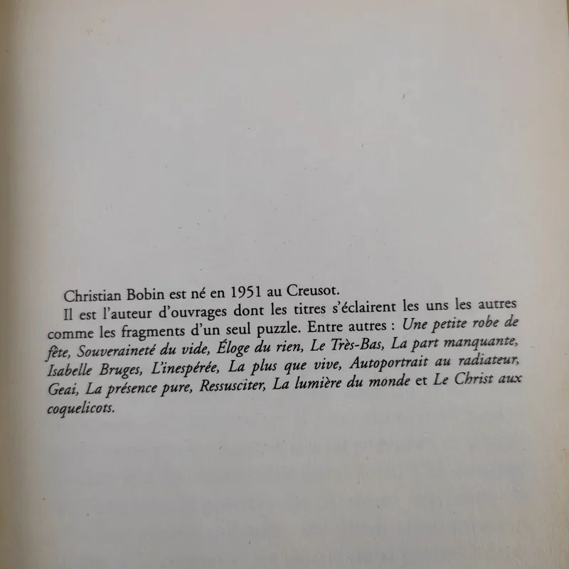 La folle allure - Christian Bobin รูปที่ 9