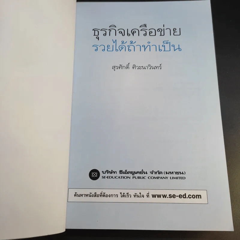 ธุรกิจเครือข่าย รวยได้ถ้าทำเป็น - สุรศักดิ์ ศิวะนาวินทร์ รูปที่ 9