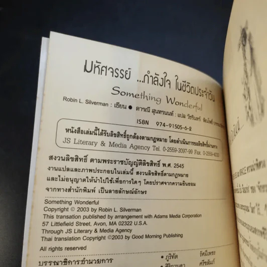 มหัศจรรย์กำลังใจในชีวิตประจำวัน Something Wonderful - Robin L. Silverman รูปที่ 9