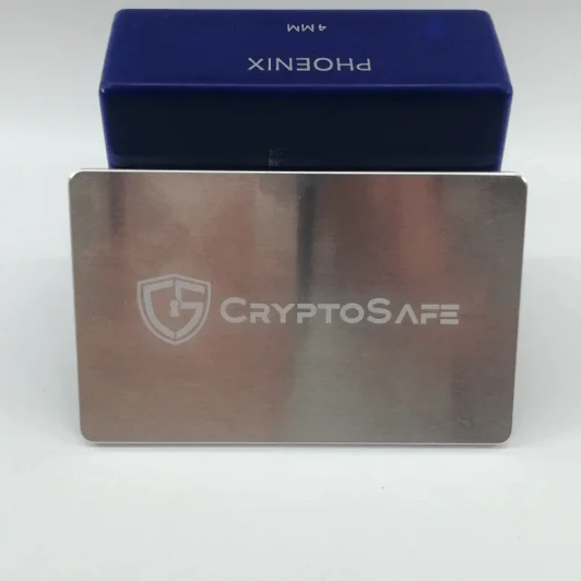 CryptoSafe Lite แผ่นเหล็กหนา 2.5mm Cryptosteel Crypto Steel เก็บ Seed Phrase 24 คำ + เหล็กตอกตัวอักษรภาษาอังกฤษ ขนาด2-6mm รูปที่ 6