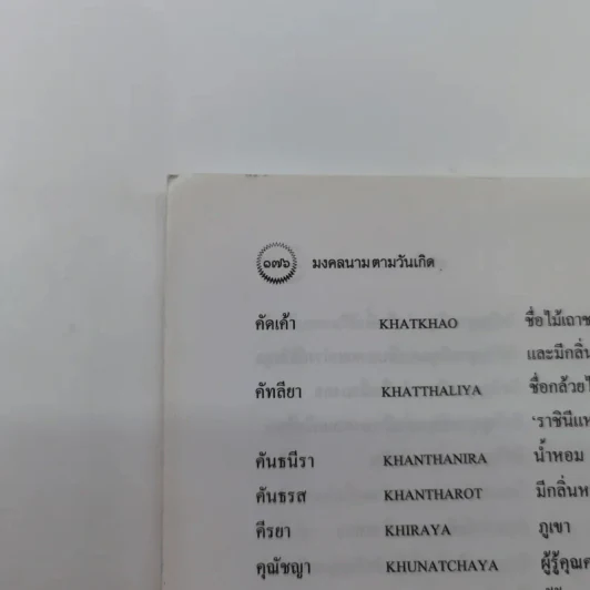 มงคลนามตามวันเกิด พร้อมการเขียนด้วยอักษรโรมัน และความหมาย - บุญค้ำ ไชยพรหมวงศา รูปที่ 14