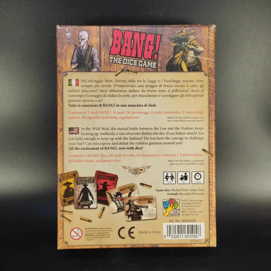 (Used บอร์ดเกมมือสอง) Bang! The Dice Game (โทเคนกระสุนหาย 1 ชิ้น) รูปที่ 2