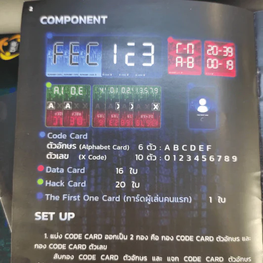 (Used บอร์ดเกมมือสอง) The Coding เกมถอดรหัส รูปที่ 10
