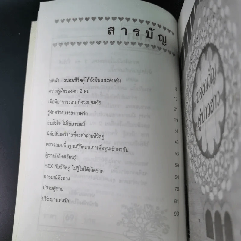 คู่มือถนอมชีวิตคู่ให้ยั่งยืนและอบอุ่น ของขวัญคู่บ่าวสาว - อังค์วรา รูปที่ 11