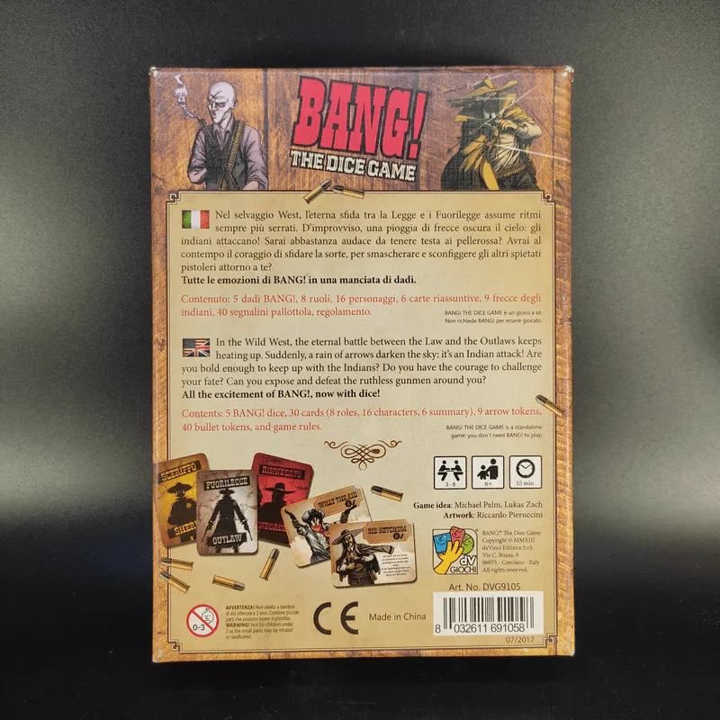(Used บอร์ดเกมมือสอง) Bang! The Dice Game (โทเคนกระสุนหาย 1 ชิ้น) รูปที่ 2