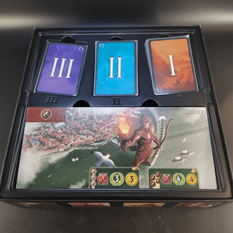 ❌ไม่มีคู่มือ (Used บอร์ดเกมมือสอง) 7 Wonders TH 7 สิ่งมหัศจรรย์ + ภาคเสริม Anniversary แบบซอง Leaders + Cities รวมอยู่ในกล่อง รูปที่ 7
