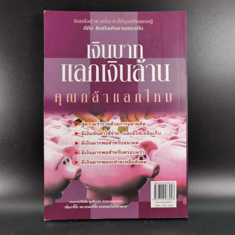 เงินบาทแลกเงินล้าน อีกด้านของวิธีสู่ความร่ำรวยที่คุณคิดไม่ถึง - ปิ่นประภา อนุกานนท์ รูปที่ 2