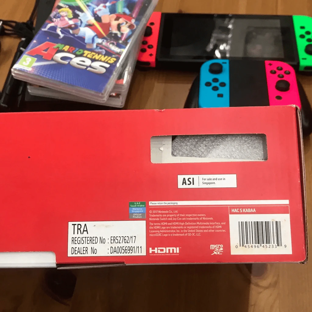 เครื่อง Nintendo Switch + 4 จอย + 3 เกม + กระเป๋า (มือสองเล่นได้ปกติ) รูปที่ 63