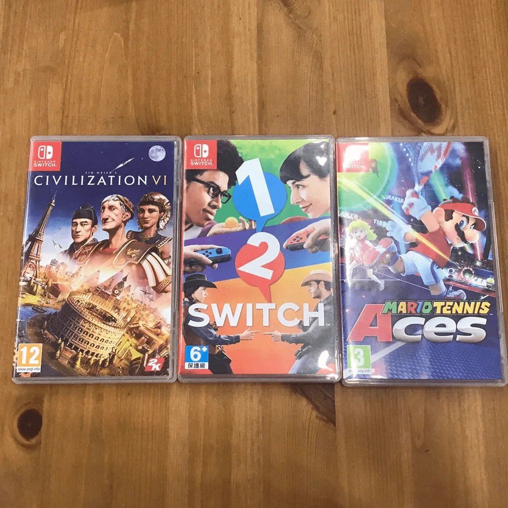 เครื่อง Nintendo Switch + 4 จอย + 3 เกม + กระเป๋า (มือสองเล่นได้ปกติ) รูปที่ 56