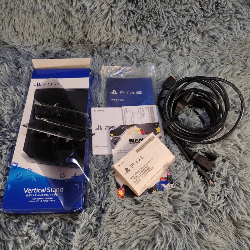 เครื่อง PlayStation Pro4 PS4 Pro มือสอง + 4 จอย (3 จอยไร้สาย, 1 จอยมีสาย) + แท่นชาร์จจอย รูปที่ 11