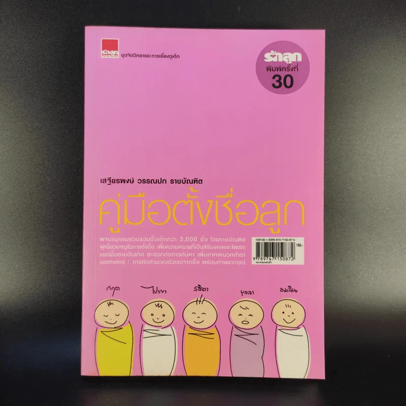 คู่มือตั้งชื่อลูก - เสฐียรพงษ์ วรรณปก รูปที่ 1