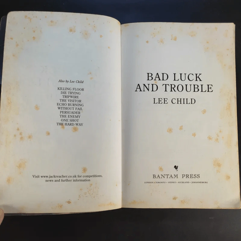 Bad Luck And Trouble - Lee Child รูปที่ 9