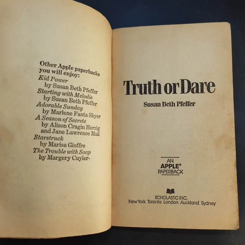 Truth or Dare - Susan Beth Pfeffer รูปที่ 9